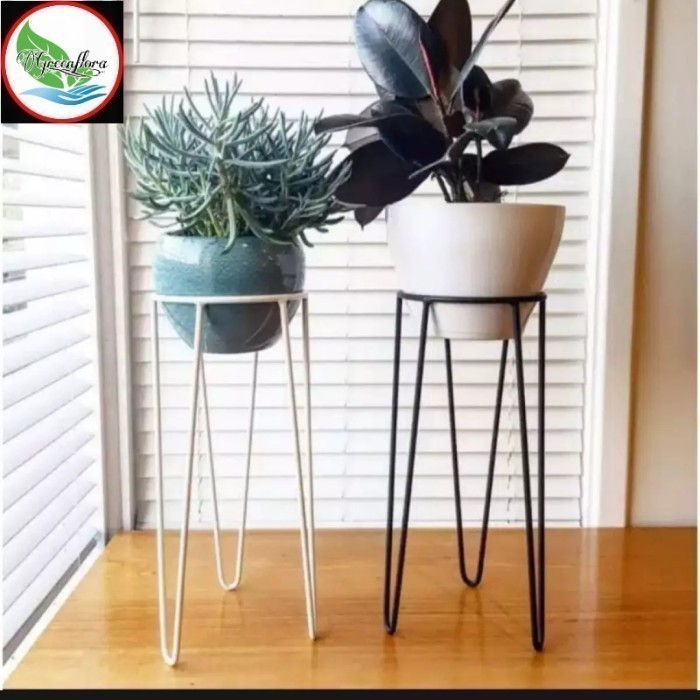 STANDING RAK POT TUNGGAL/PLANTER BUNGA BESI/RAK POT TANAMAN HIAS