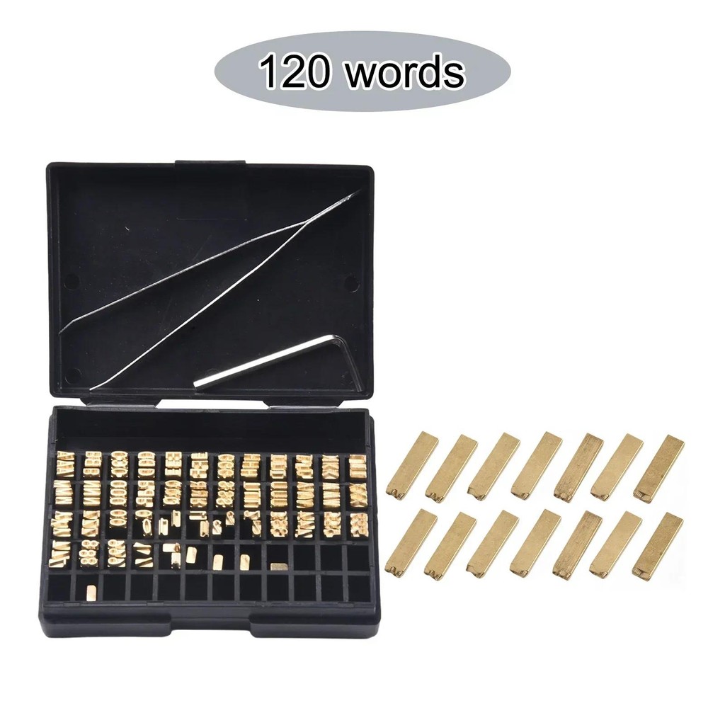 

For Labeling Machine Copper Letter Coding Machine 120pcs 2x3x15mm For HP-241 DY-8 Parts Thermal Ribbon Durable