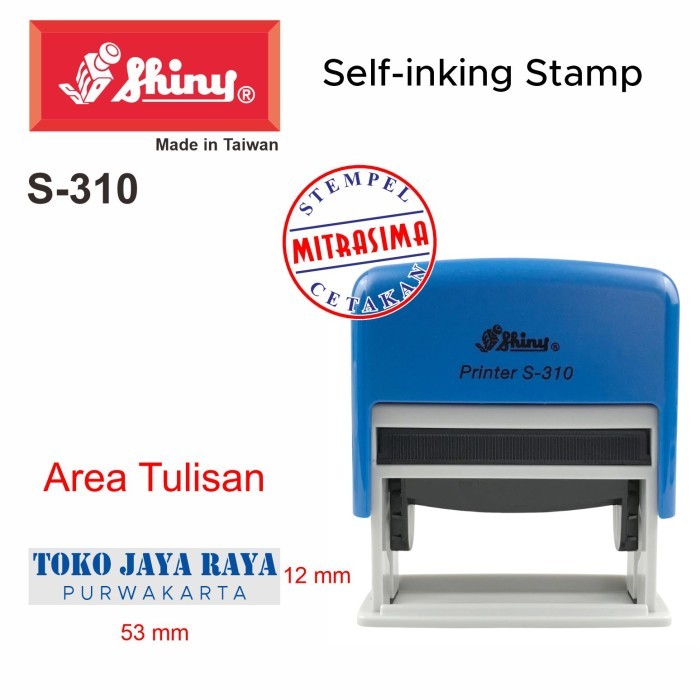 

Stempel Shiny S-310 Shiny bentuk persegi S310 Tipe S 310 - Bodinya saja