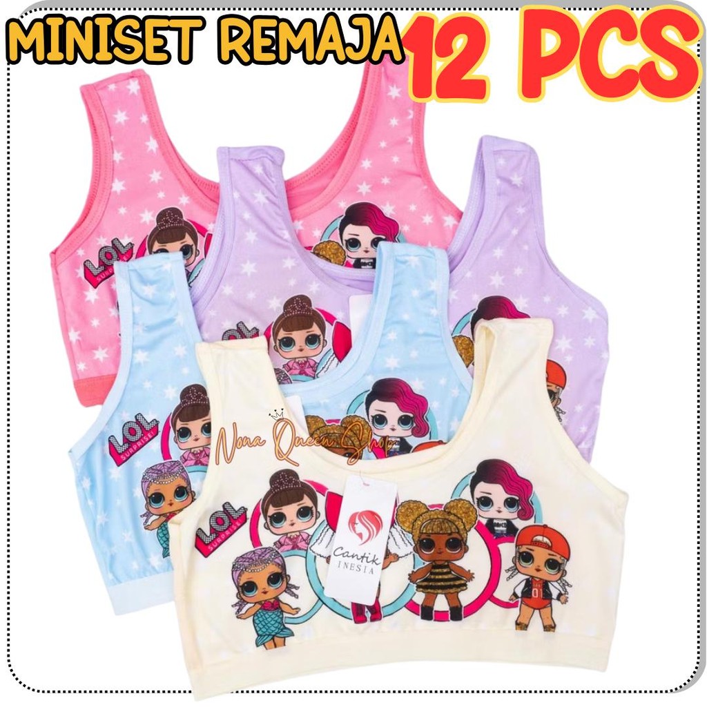 PROMO 12 PCS Bra Mini Remaja Miniset Anak SD SMP