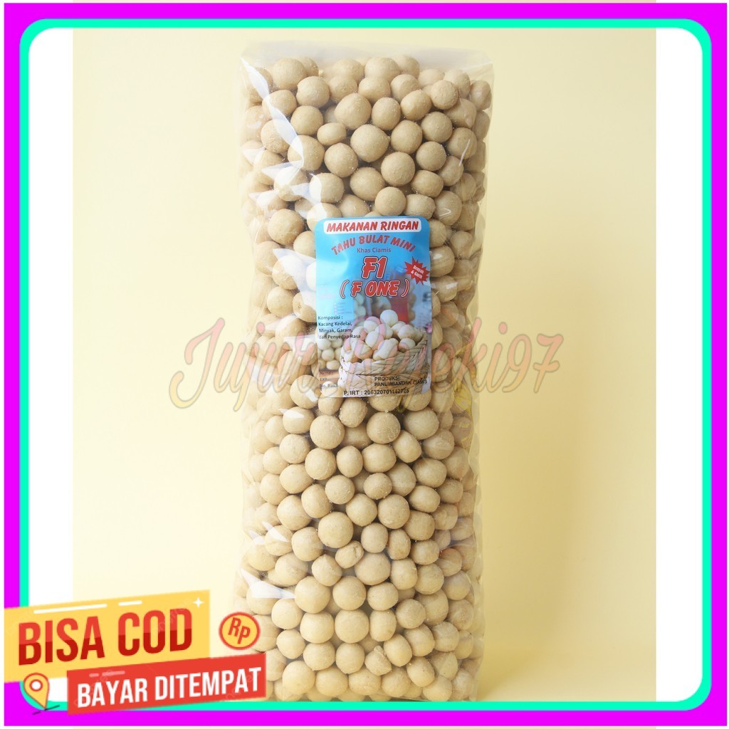 

Tahu Bulat Mini Kering F1 Ayam Bawang 1000gr (1 kg)