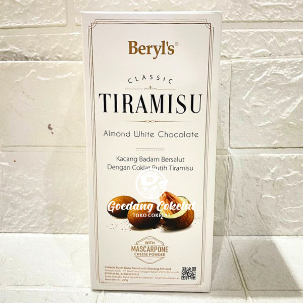 

READY STOCK!!! Beryl's Classic Tiramisu Almond Green Tea Milk White Chocolate 200g - White Choc 200g