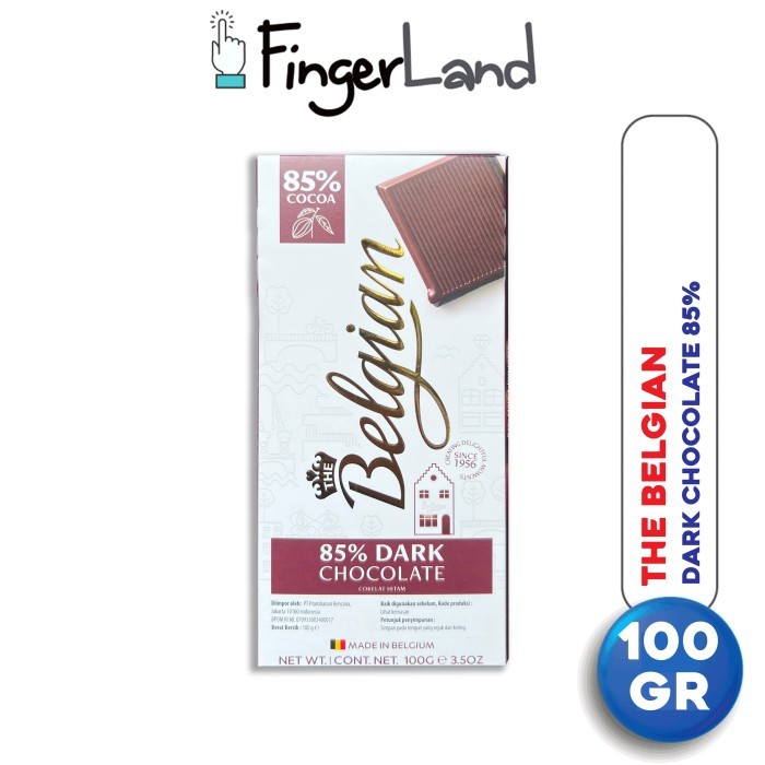 

READY STOCK!!! THE BELGIAN Dark Chocolate 85% 100 gram Cokelat Hitam