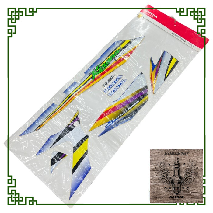 Striping Sticker Stiker Honda Kirana Original Untuk Body Biru / Stiker Striping Body Motor Honda Kir