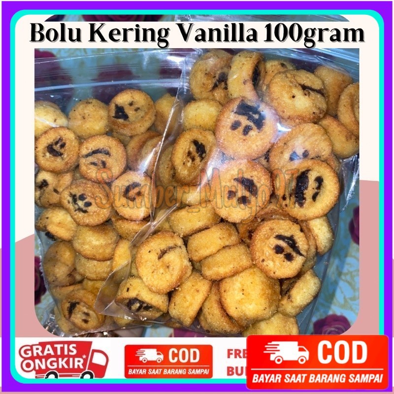 

BOLU KERING VANILLA 100GRAM | KUE BOLU KERING SMILE 1 KG