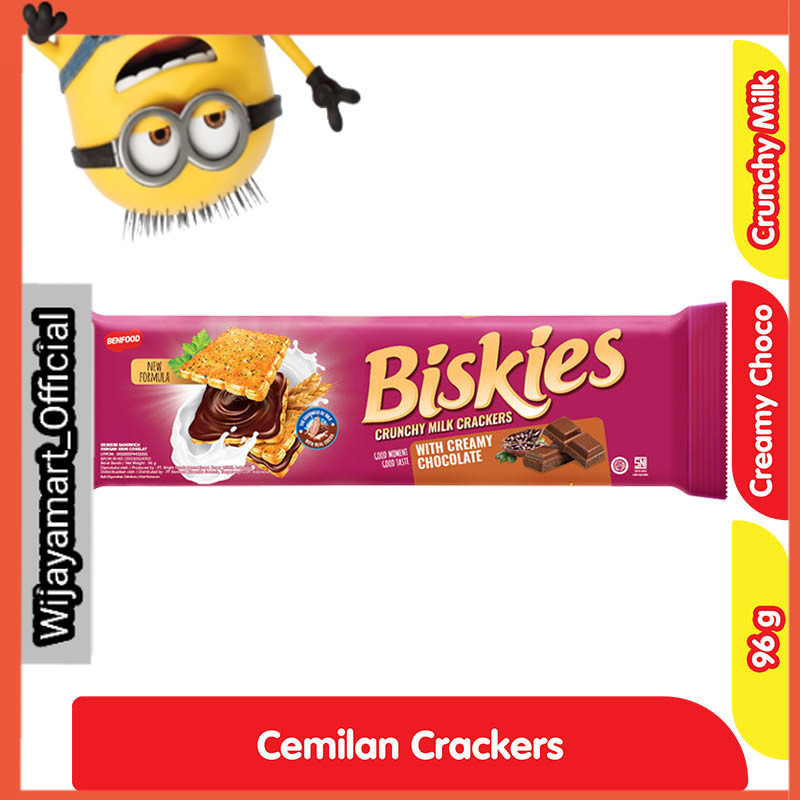 

Biskies Sandwich Crackers Biskuit Cokelat 96 g