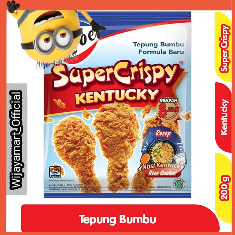 

Kobe Super Crispy Tepung Bumbu Kentucky 200 g