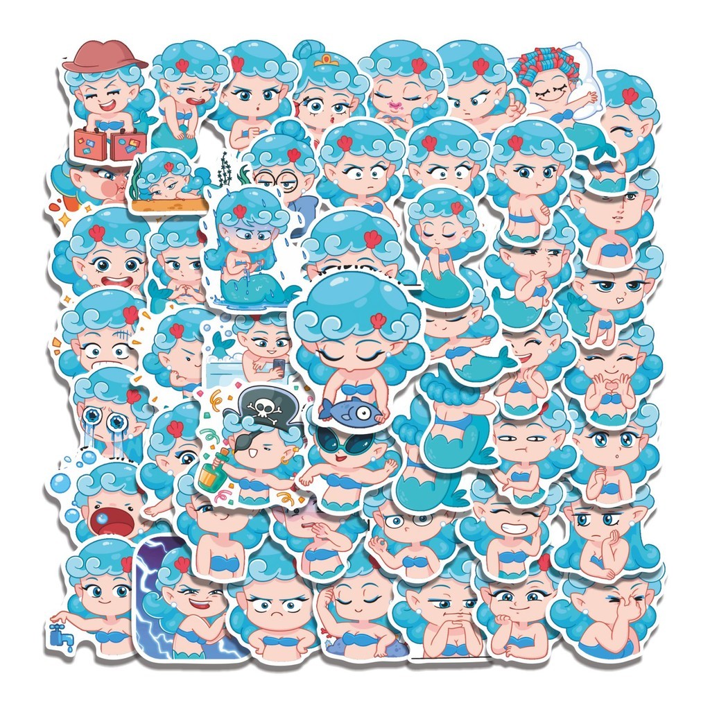 

COD 50 Pcs Stiker RUSLANA Lucu Anti Air Untuk Dekorasi Notebook Sepeda Skateboard Handphone DIY