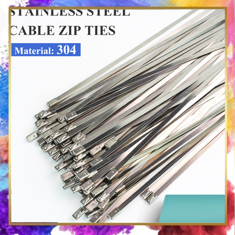 

ISFRIDAY Kabel Ties Stainless Steel Anti Karat Multifungsi 100 PCS - IF10