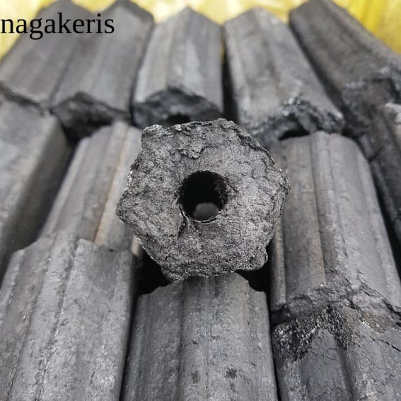MNTB" ARANG BRIKET SAWDUST CHARCOAL BBQ SERBUK KAYU SUPER HEXAGONAL EKSPOR antik