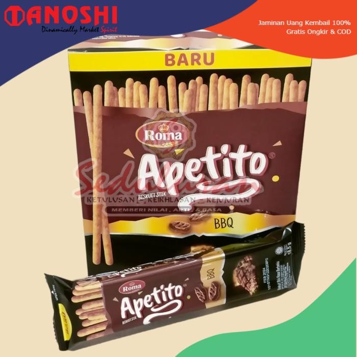 

JUAL ROMA APETITO BARBEQUE BISCUIT BOX 18.5 GRAM 1 KOTAK ISI 10 BIJI