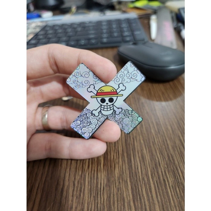 

Sticker Hologram Anime - PSH1526 - One Piece - Logo X