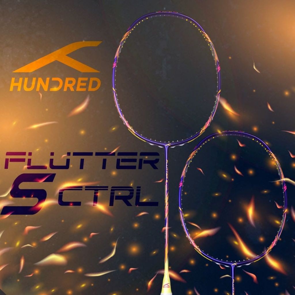 [Pominton] Raket Badminton Hundred Flutter S Control 100% ORIGINAL