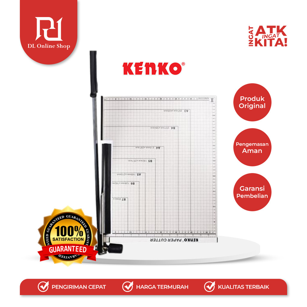 

KENKO PEMOTONG KERTAS/ PAPER TRIMMER A3 METAL (1PC)