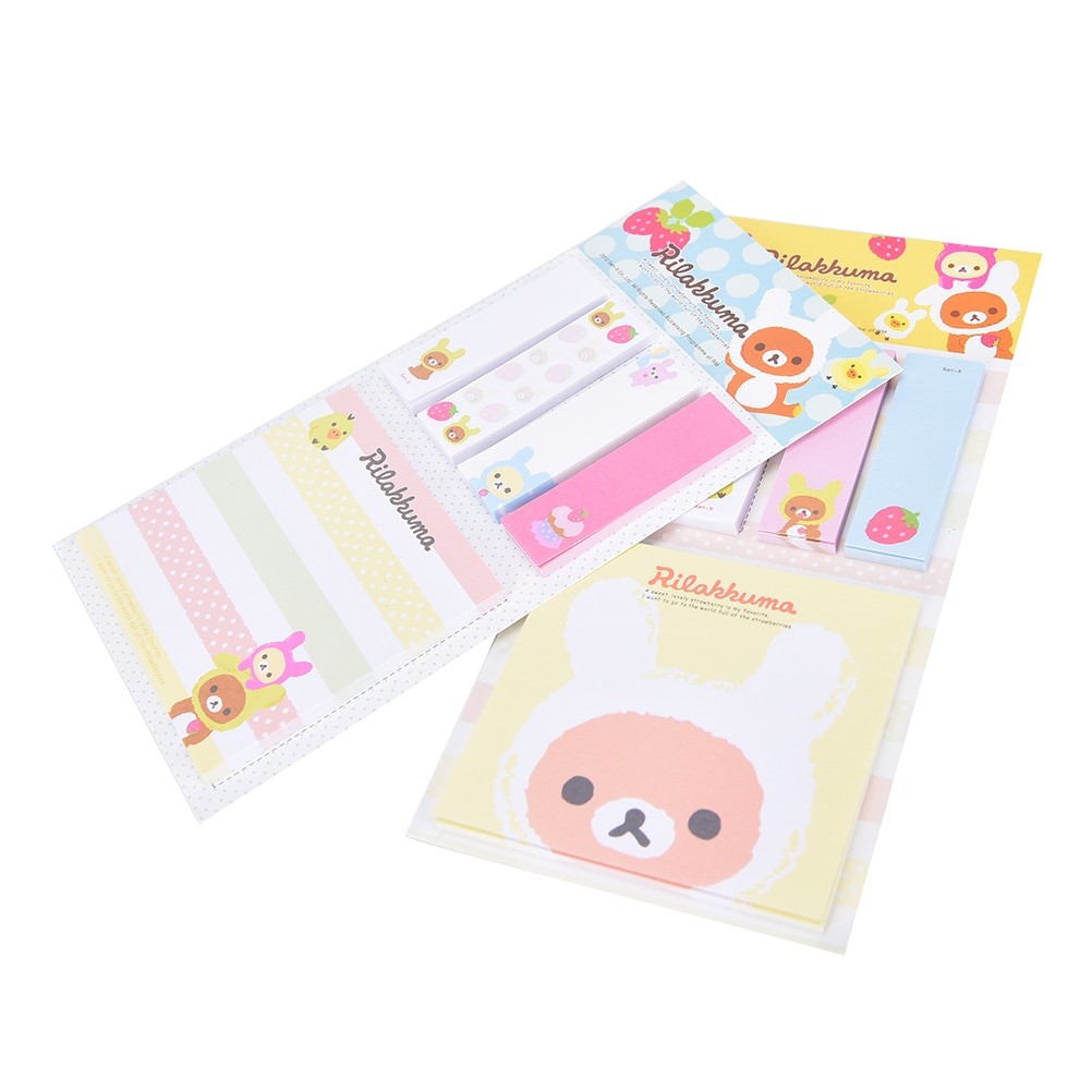 

1PC Korea Stationery Rilakkuma Cute Cartoon Bear Sticky Notes Post Memo Pad School Supplies Planner Stickers Paper Bookmarks