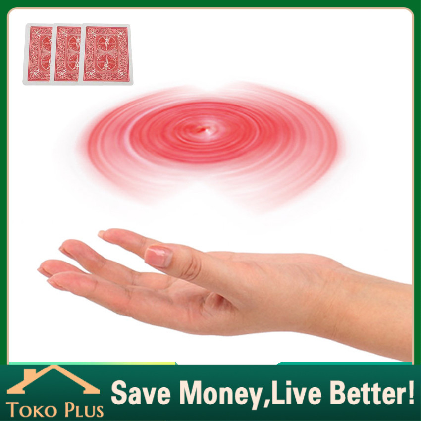 kartu sulap remi Kartu Ufo Terbang Trik Sulap Mainan Putar Melayang Magic Flying Card Toys