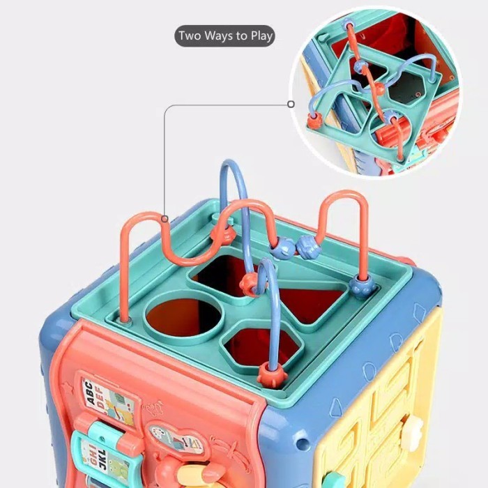 MAINAN EDUKASI BAYI BUSY CUBE BABY BUSY BOX ACTIVITY INTELLIGENCE