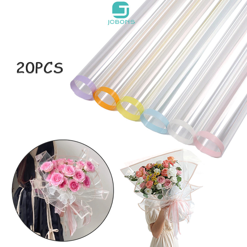 Flower Wrapping Paper / Kertas Buket Bunga Cello Bening List