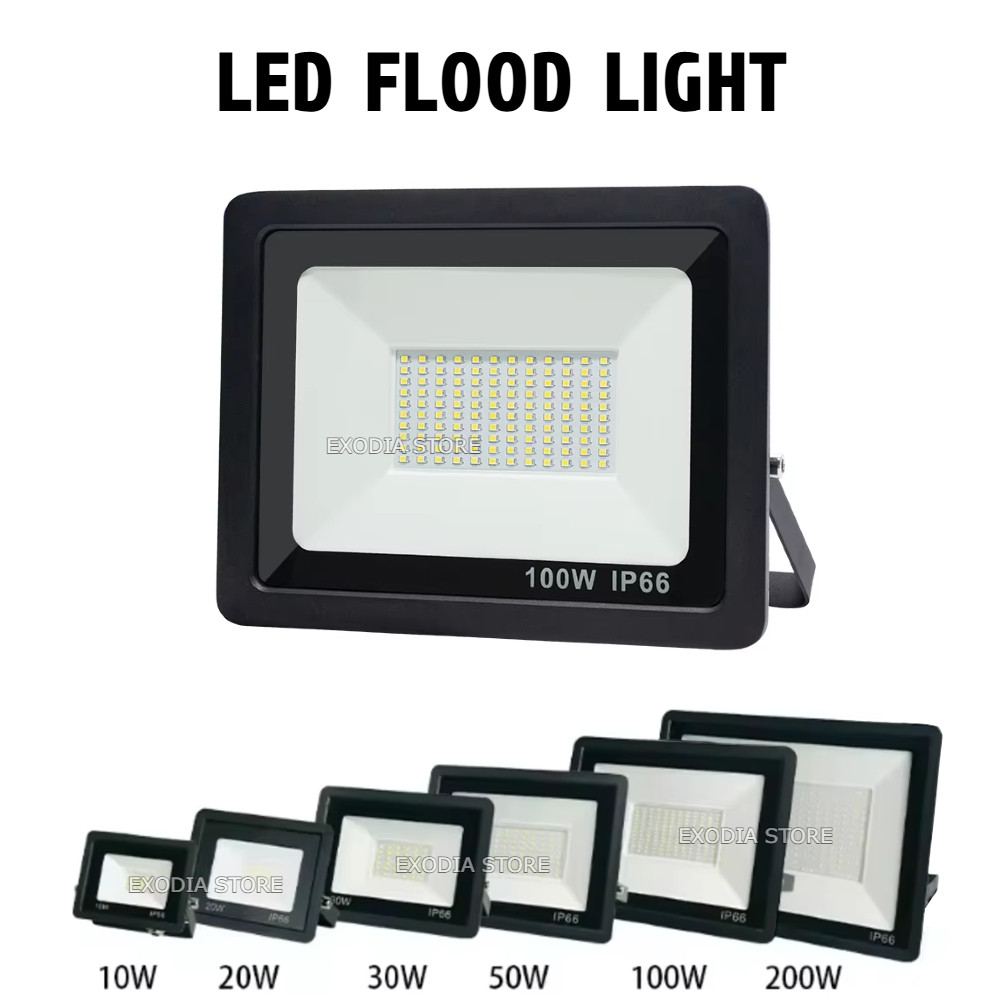 LED FLOOD LIGHT SMD Lampu Sorot LED Alumunium AC 220V 10W 20W 30W 50W 100W 200W 300W Waterproof IP65