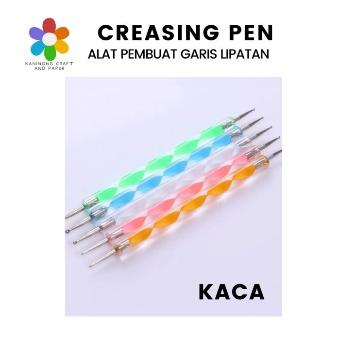 

Alat Pelipat Kertas | Creasing Tools | Scoring Pen | Paper Folder - Kaca