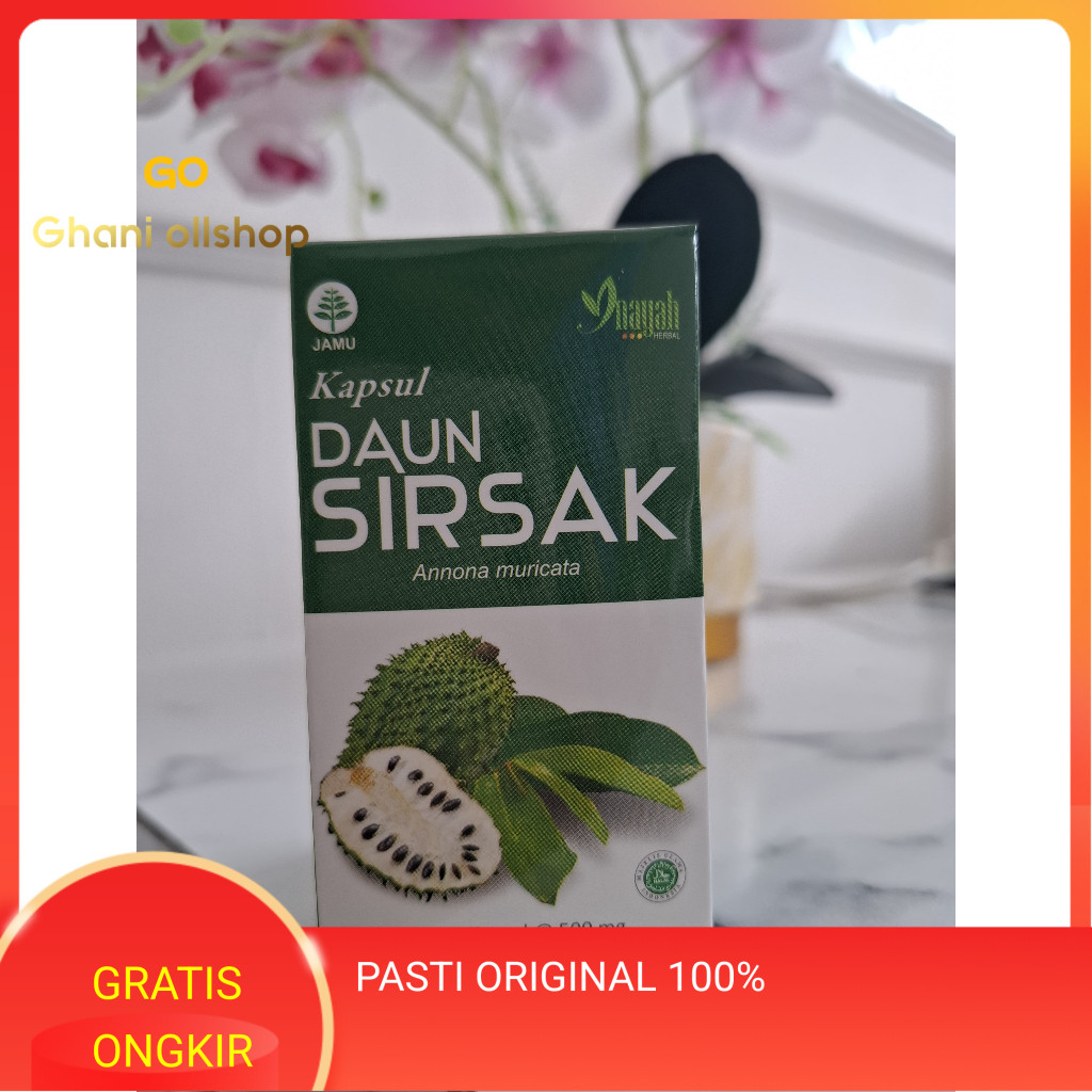 

Kapsul Daun Sirsak Herbal Inayah untuk Penyakit liver Original 100%
