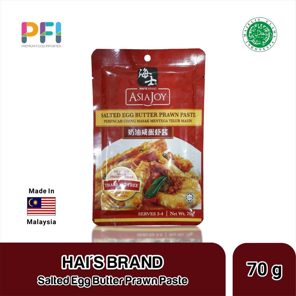 

Hais Asia Joy Salted Egg Butter Prawn Paste 70g - Bumbu Salted