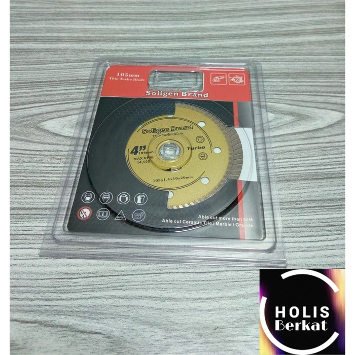 Diamond Wheel Mata Pisau Potong Granit Turbo RED SOLIGEN