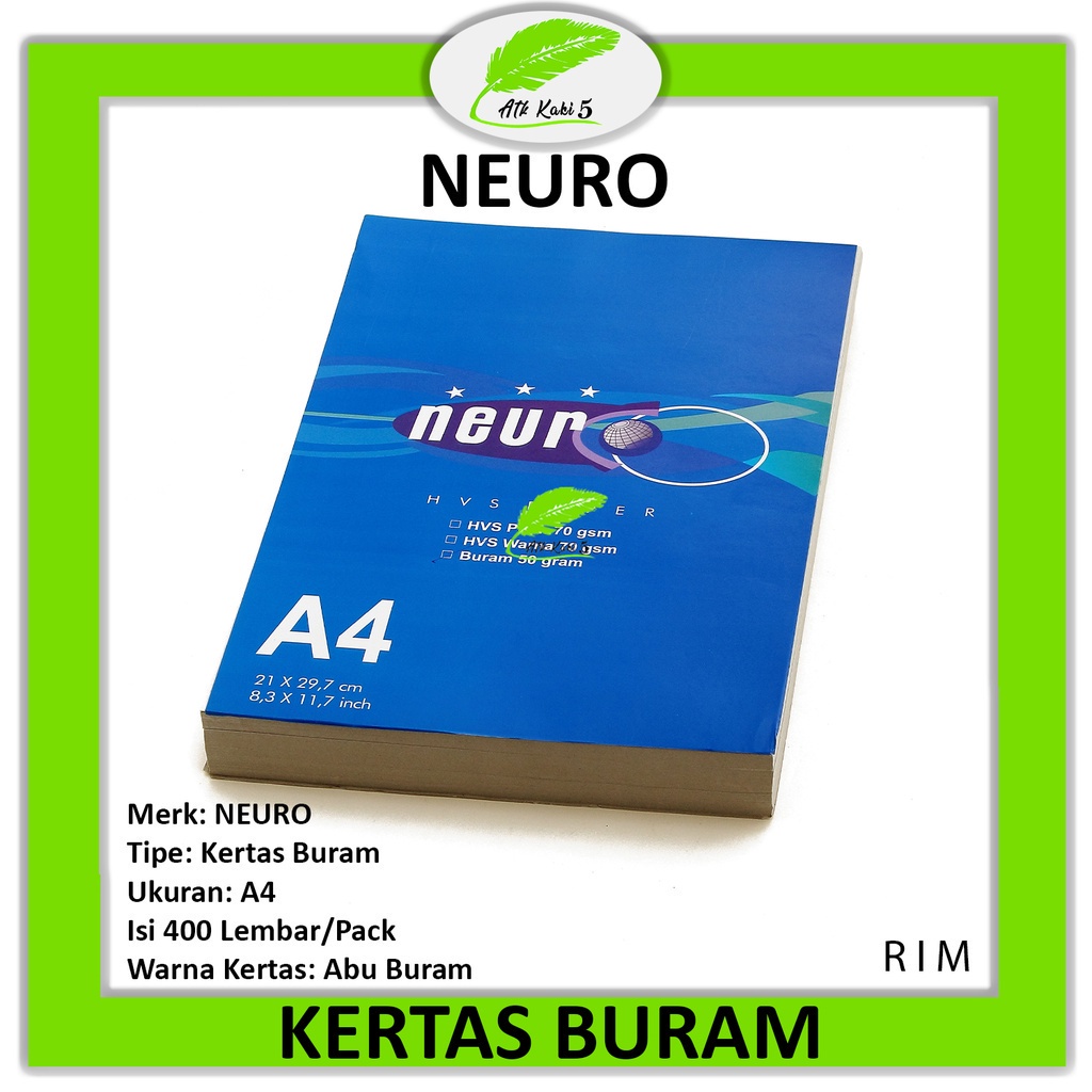 

NEURO - Kertas HVS A4 Warna 70gr - Pack - Grabsend - Pack