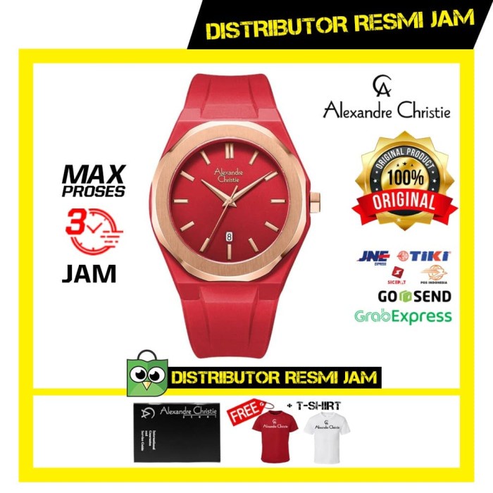 JAM ALEXANDRE CHRISTIE AC 8613 8613MD AC8613MD RED ROSEGOLD