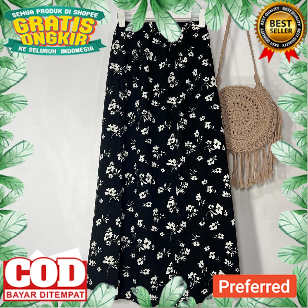 KOREAN STYLE OOTD TRENDY TERBARU /ROK SKIRT PANJANG / ROK SPAN / ROK PLISKET / ROK MAXI A LINE SKIRT