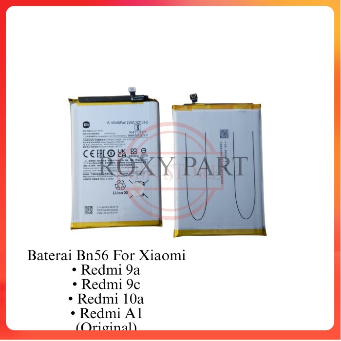 BATERAI BATTEEY BN56 XIAOMI REDMI A1 / REDMI 10A / REDMI 9A / REDMI 9C