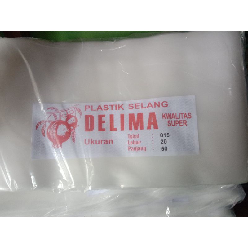 selang plastik 4" delima bening/putih/selang sawah