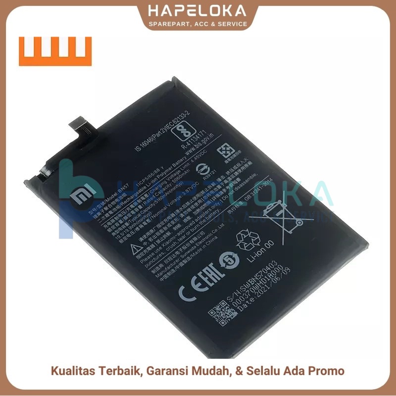 BN57 Baterai Xiaomi Pocophone X3 / Poco X3 / Poco X3 PRO / Poco X3 NFC - ORI