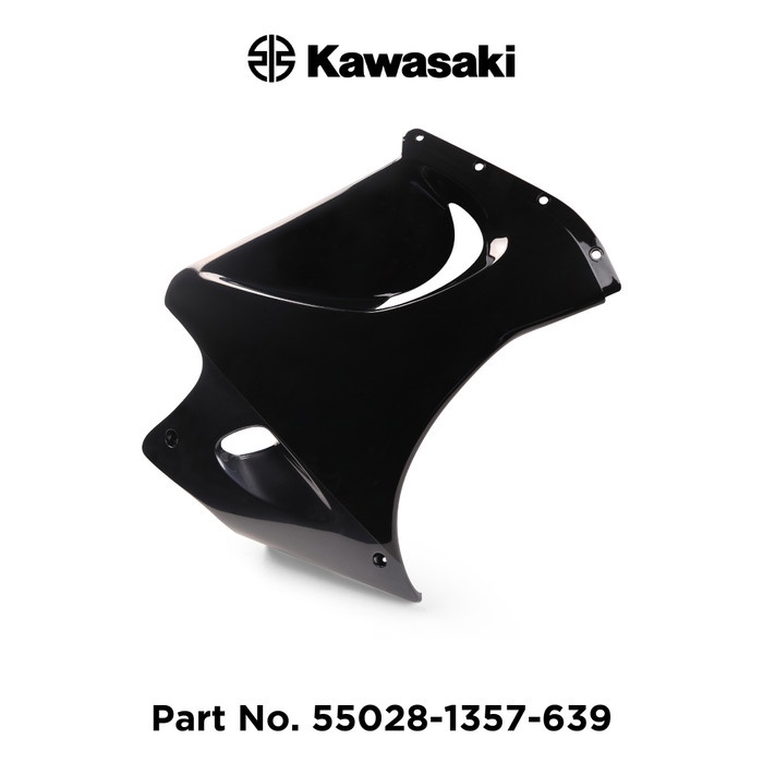 Cowling LWR Kawasaki Ninja 150RR Kanan Black Grey 55028-1357-639