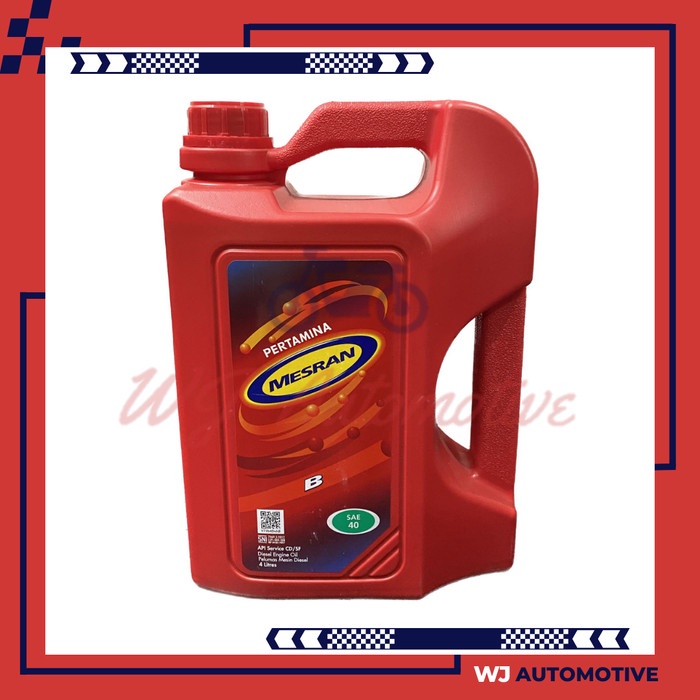 Pertamina Mesran B 40 4 Liter Oli Mobil Mesrania B40 4Liter 4 Ltr Oli Mesin Mobil Diesel