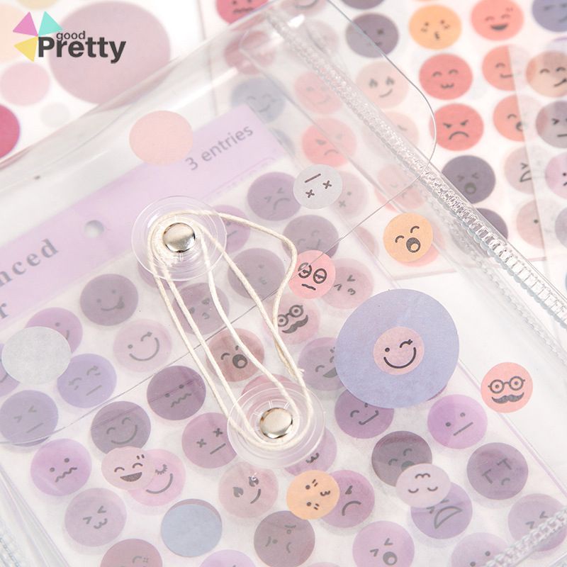 

Stiker Wajah Tersenyum Kreatif Stiker Titik Bulat Stiker Bahan Dekorasi Notebook PD