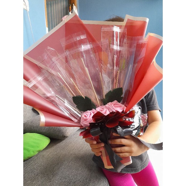 

Buket/ Buket murah/ buket uang/ buket kosong 10 slot/ buket ungu maroon pink dusty