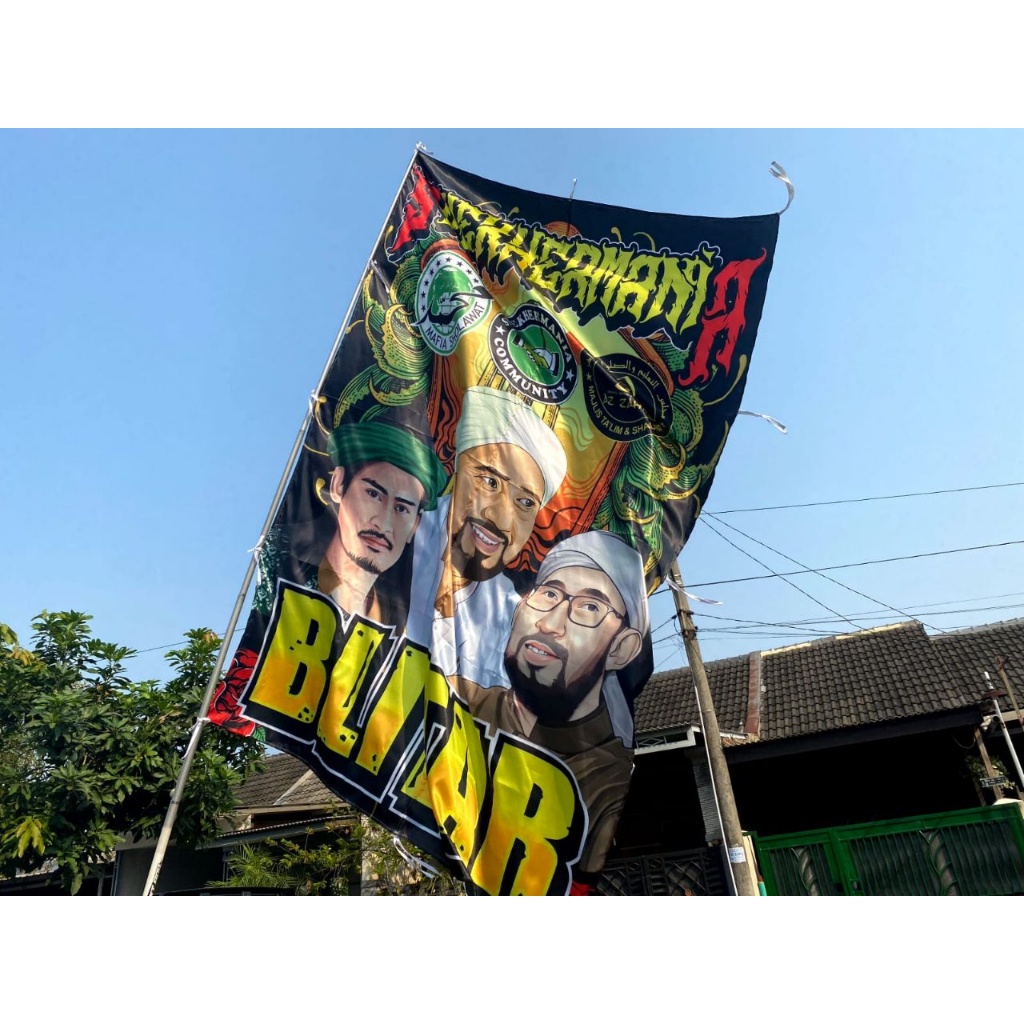 Bendera Bisa Design Sendiri/Bendera Custom Sendiri/Mini Flag Bendera Umbul Umbul/Bendera Majelis Sye