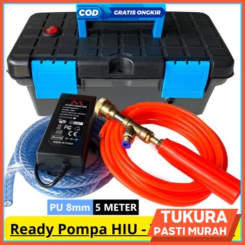 Paket Set Alat Mesin Pompa Box Mini Steam Cuci Motor Mobil AC Portable Selang 8mm
