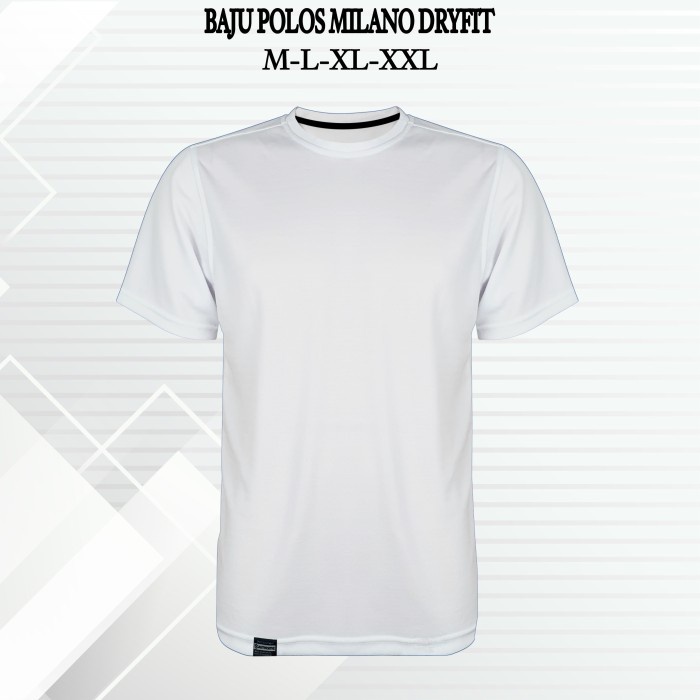 JERSEY DRYFIT POLO/KAOS OLAHRAGA POLOS/BAJU POLOS - Putih, XL