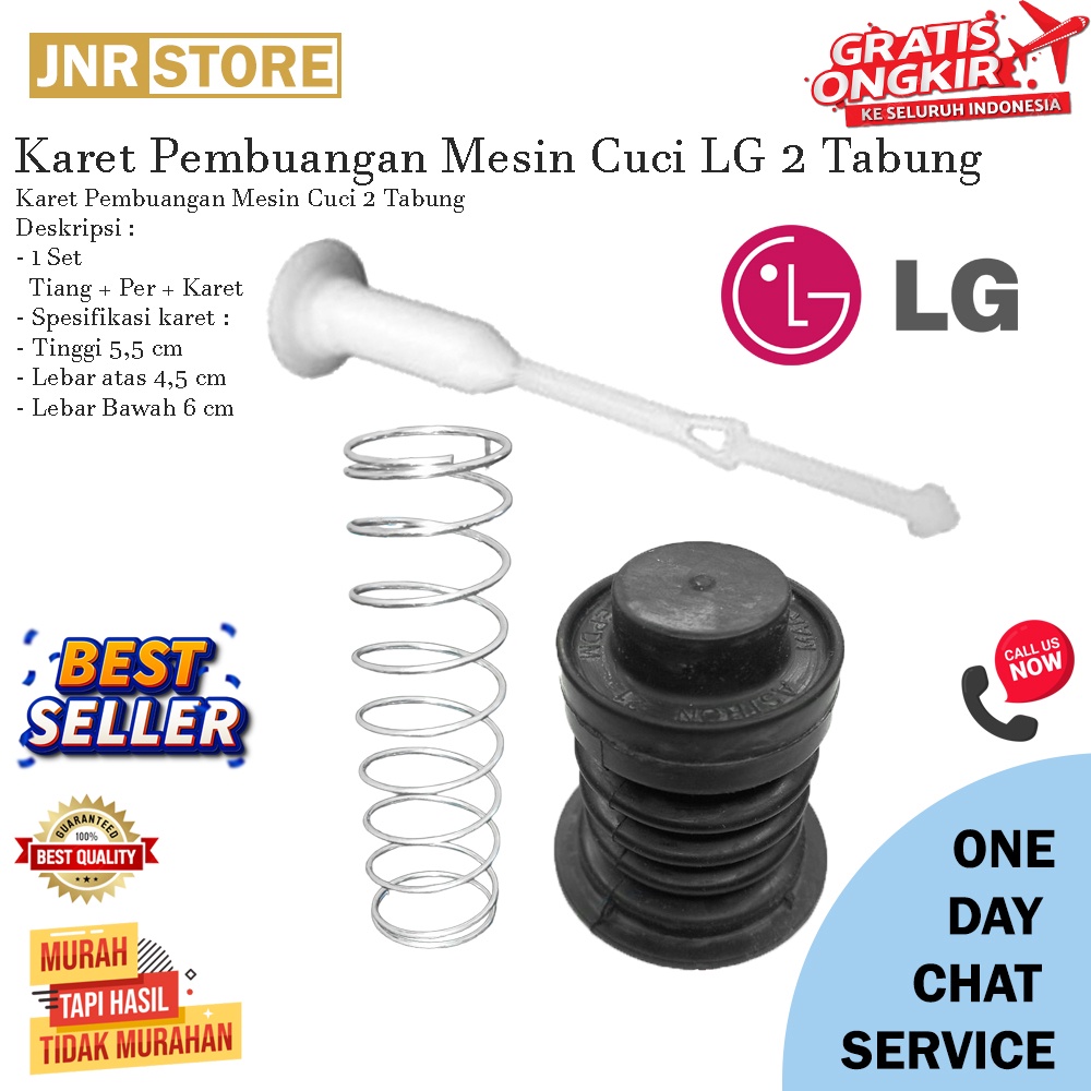 Karet Pembuangan  LG Mesin Cuci 2 Tabung
