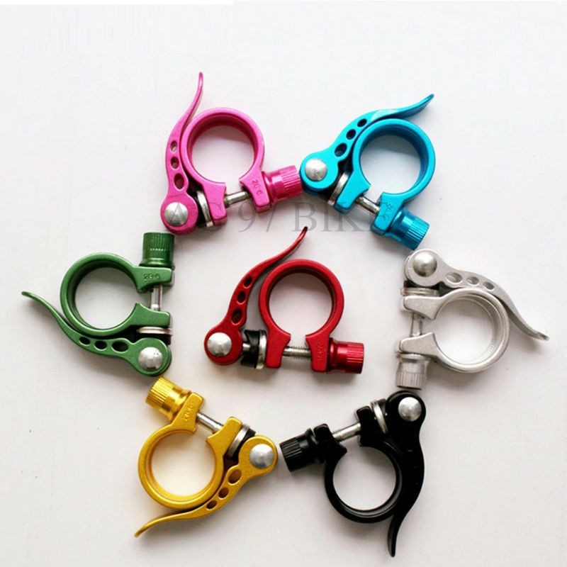 Seat clamp 28.6 untuk seatpost 25.4 sepeda fixie minion mtb lipat seatclamp sadel standard qr quick 