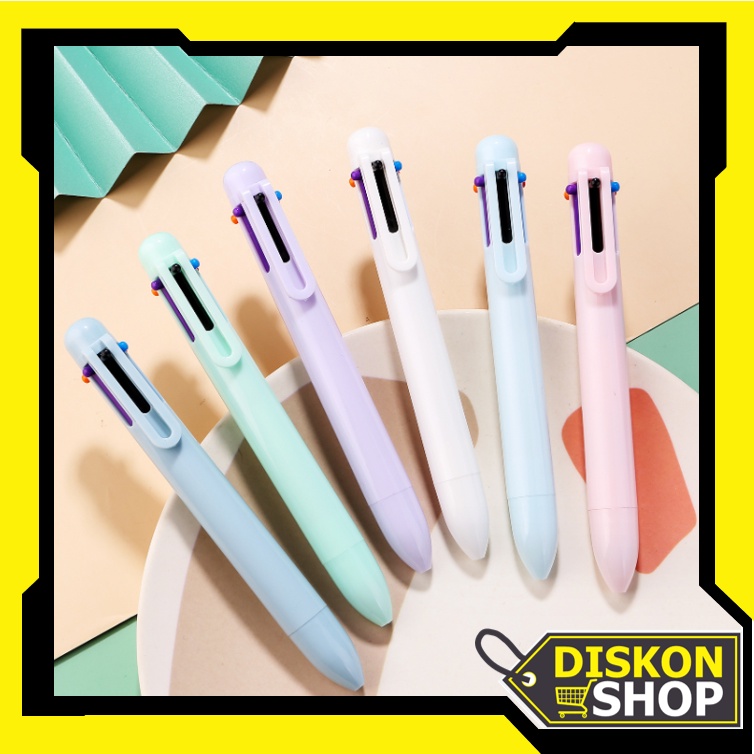 

Diskon Shop - S5979 Pulpen Warna Mekanik Pastel Color / 6 In 1 Warna Pulpen Multicolor / Pulpen Warna Warni / Pulpen Sekolah Multicolor