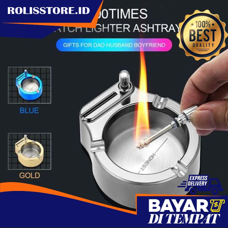 ROLIS NEW Asbak Korek Gesek Korek Minyak TERMURAH