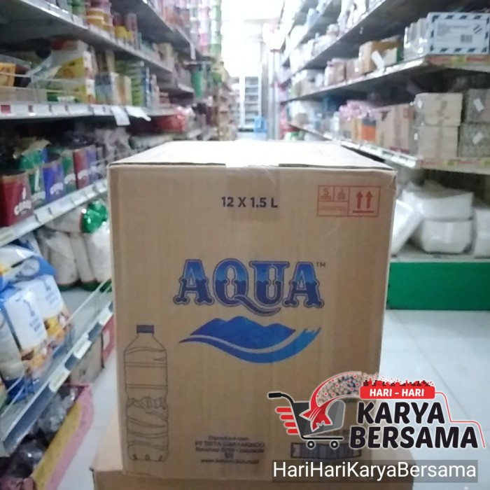 

MINUMAN AIR MINERAL AQUA ISI 12 BOTOL X 1500ML PER KARTON