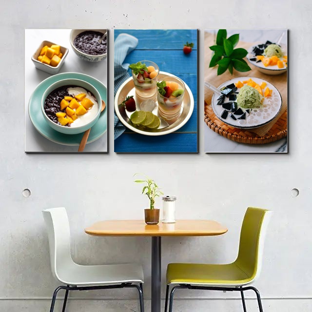 Dekorasi Dinding Gambar Minuman Ukuran 47x31 Foto es buah dekorasi dapur poster dinding ruangan hias