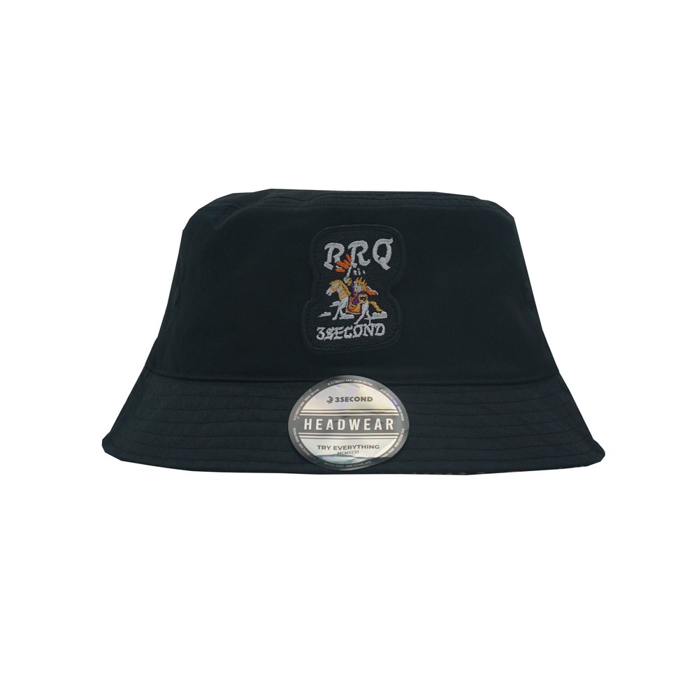 3Second x RRQ Topi Bucket Hat Logo Graffiti C030923
