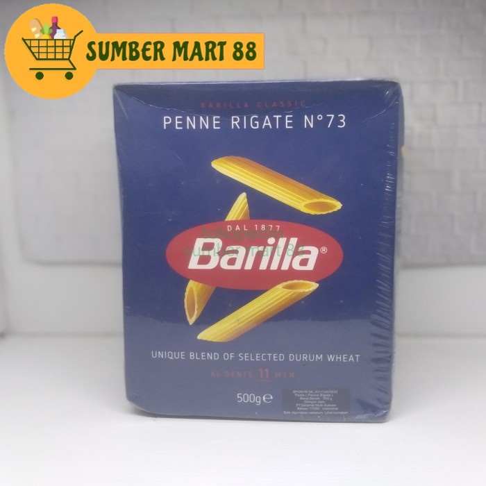 

Pasta Barilla Renne Rigate N.73 & Barilla Fusilli N.98 Pasta 500 gram - N98 Barilla 500