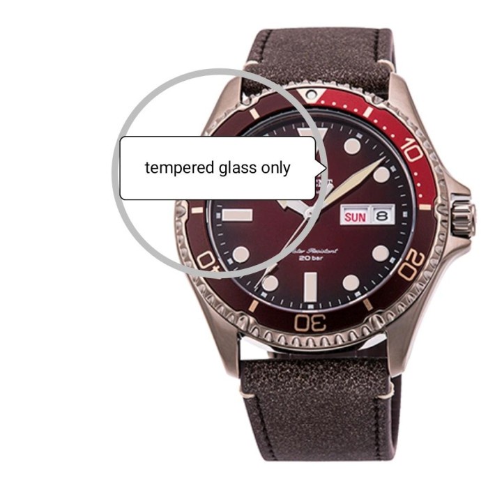 TG tempered glass for ORIENT RA-AA0813R RA AA0813R anti gores jam tangan pelindung layar screen prot