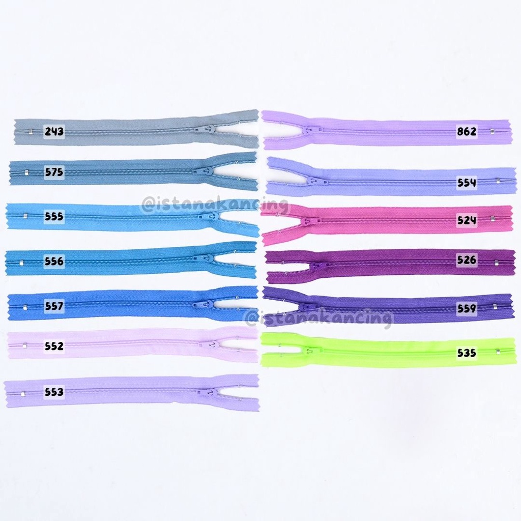 Resleting Celana ECERAN | Resleting Celana 8 inch YKK CFC Strip H | Istana Kancing